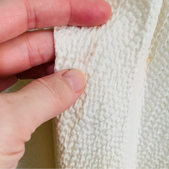 Delicates Vintage Cream Textured Silk Women's Robe and Slip night gown lingerie - Picture 5 of 8